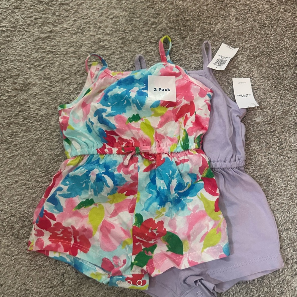 OLD NAVY - 2 pack baby girls rompers